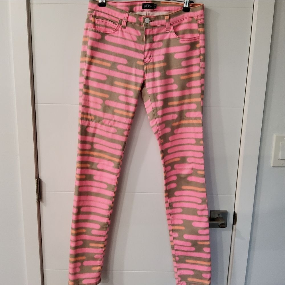 Kate Spade Saturday Spray Painted Stripe Jeans Size 27